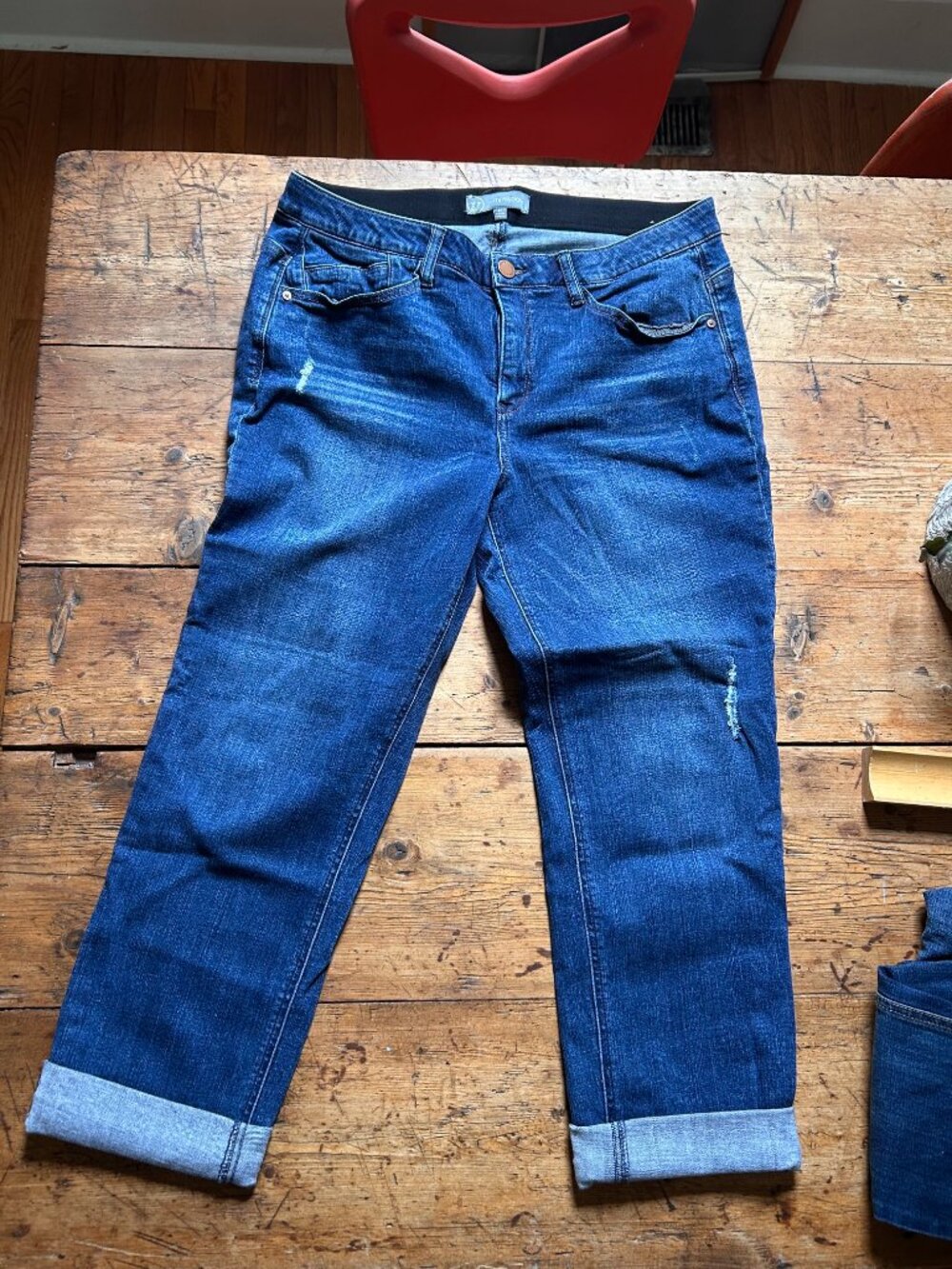 Wit&Wisdom Distressed Boyfriend Jeans - Size 14